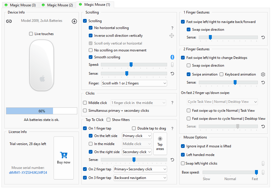 Magic Mouse Utilities screenshot