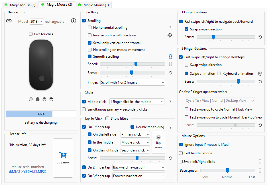 Magic Mouse Utilities screenshot
